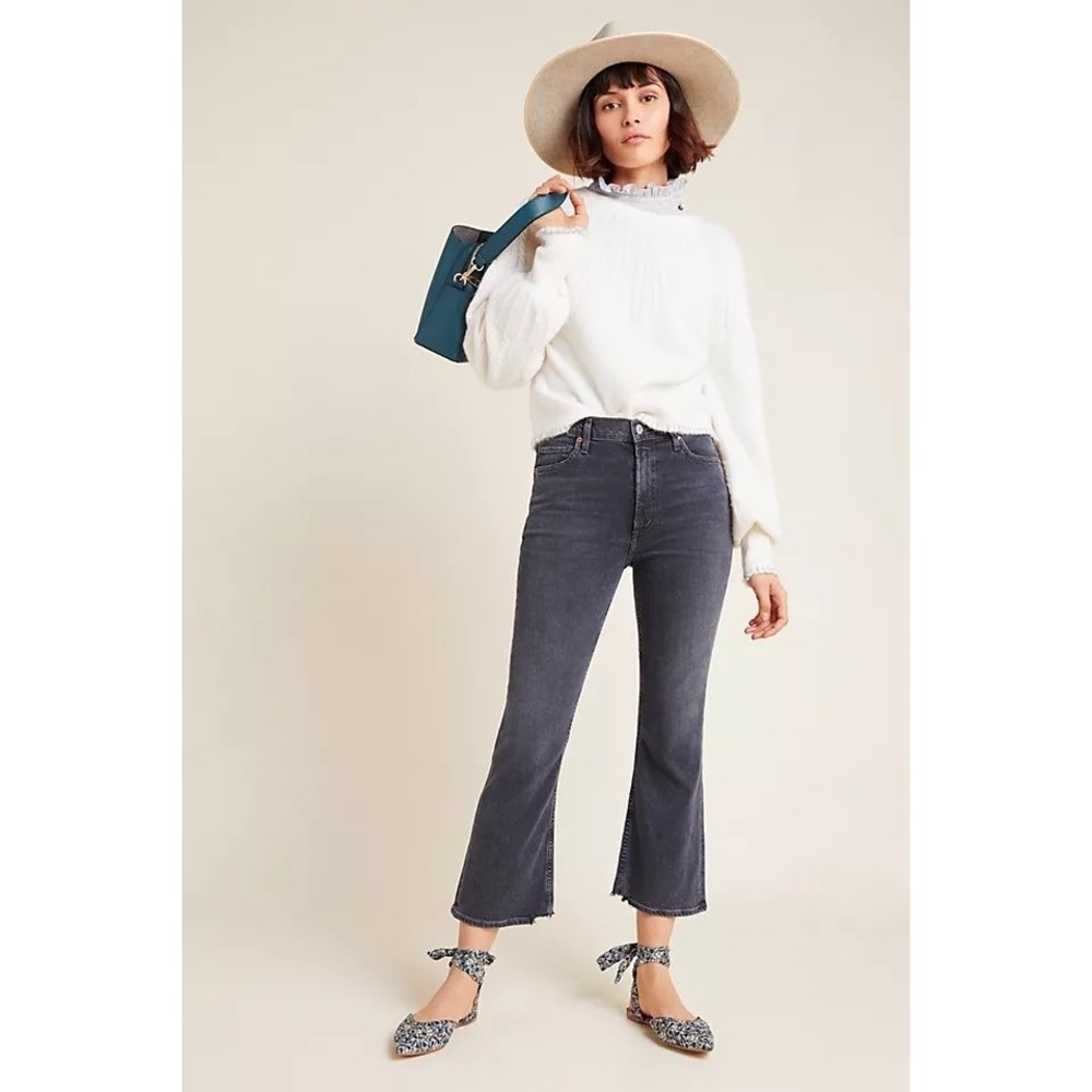 Citizens of Humanity Demy Petite Cropped Flare‎ Jeans 27 Grunge Indie Edgy Boho